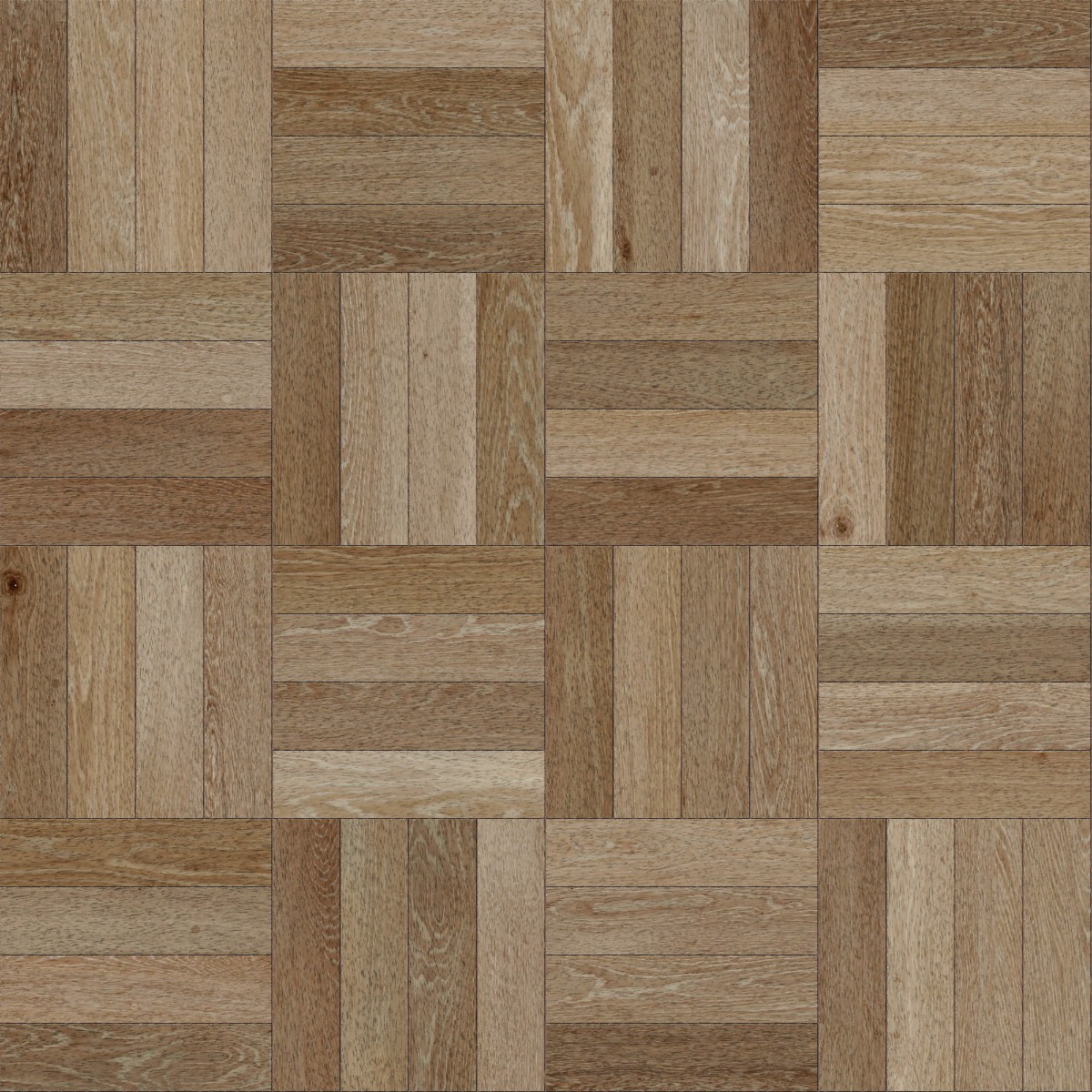 walnut wood panels arranged in a basketweave pattern with natural brown tones and visible wood grain
