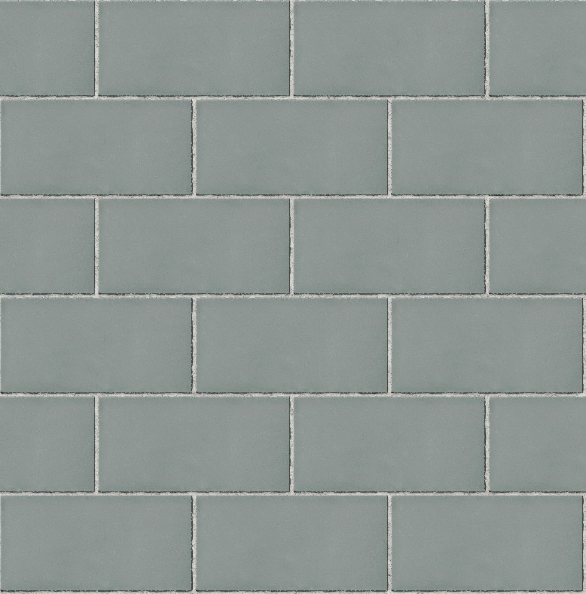matte grey ceramic subway tiles arranged in a stretcher bond pattern with light grey grout on walls