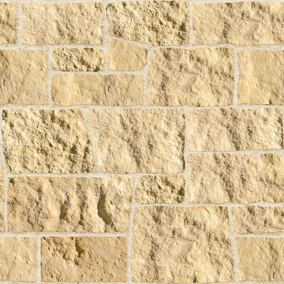 Seamless sandstone wall with warm orange tones and textured surface, ideal for architectural and decorative use.