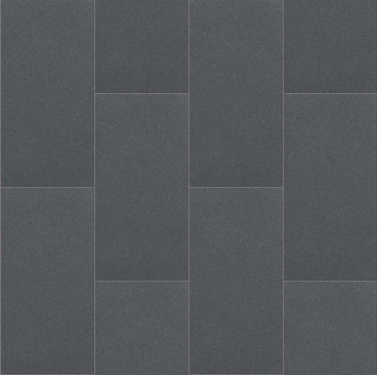 smooth anthracite grey concrete plates arranged in staggered pattern with fine texture and clean grout lines