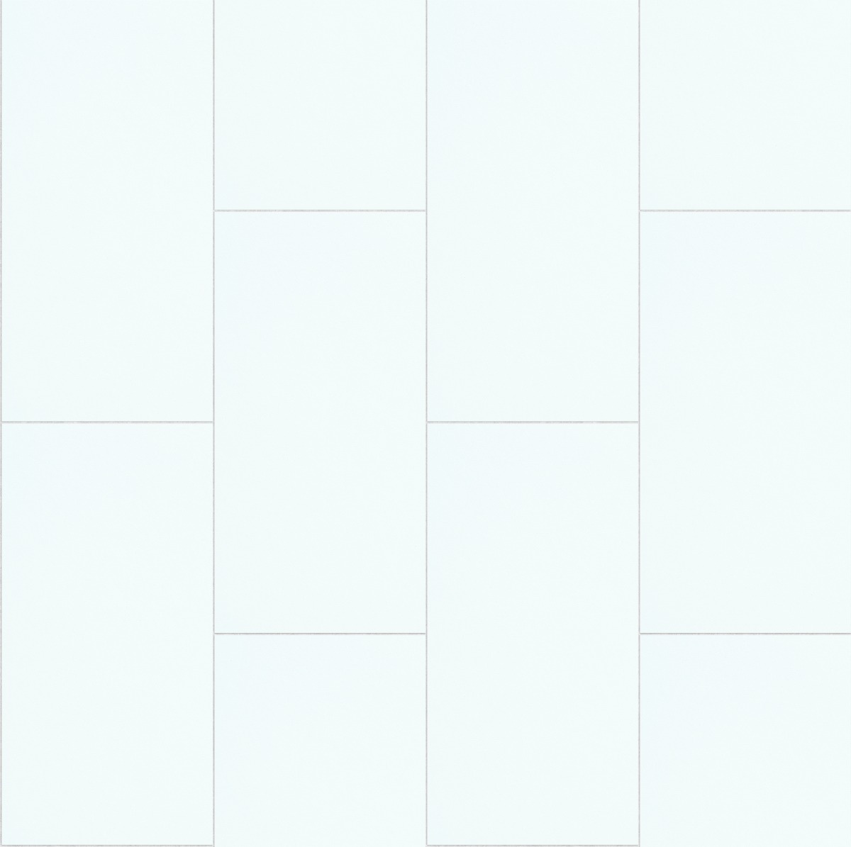 Seamless white ceramic subway tiles with grout lines, ideal for wall or floor applications in modern interiors.