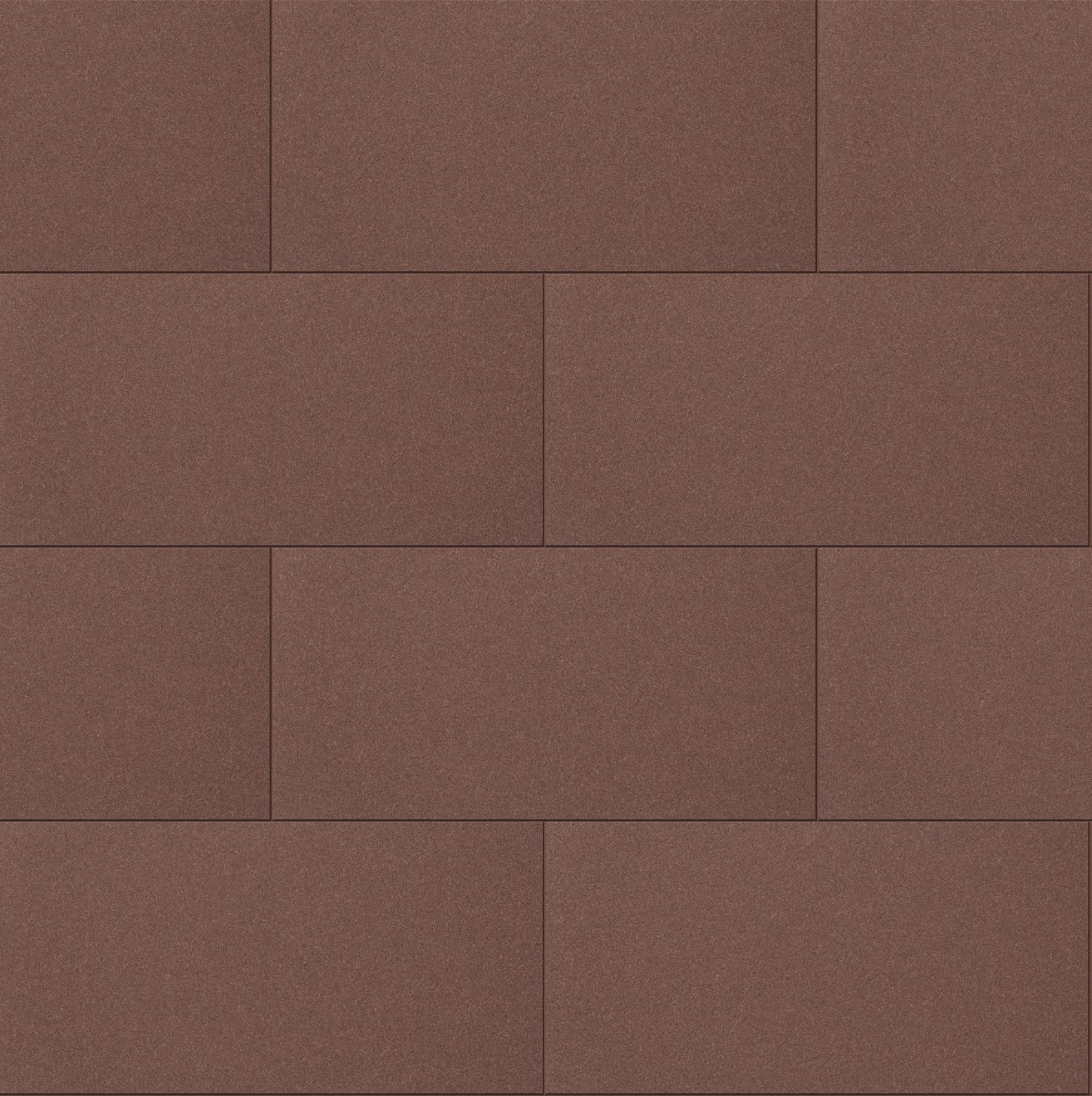 coral red fired clay brick wall texture in stretcher bond pattern with smooth surface