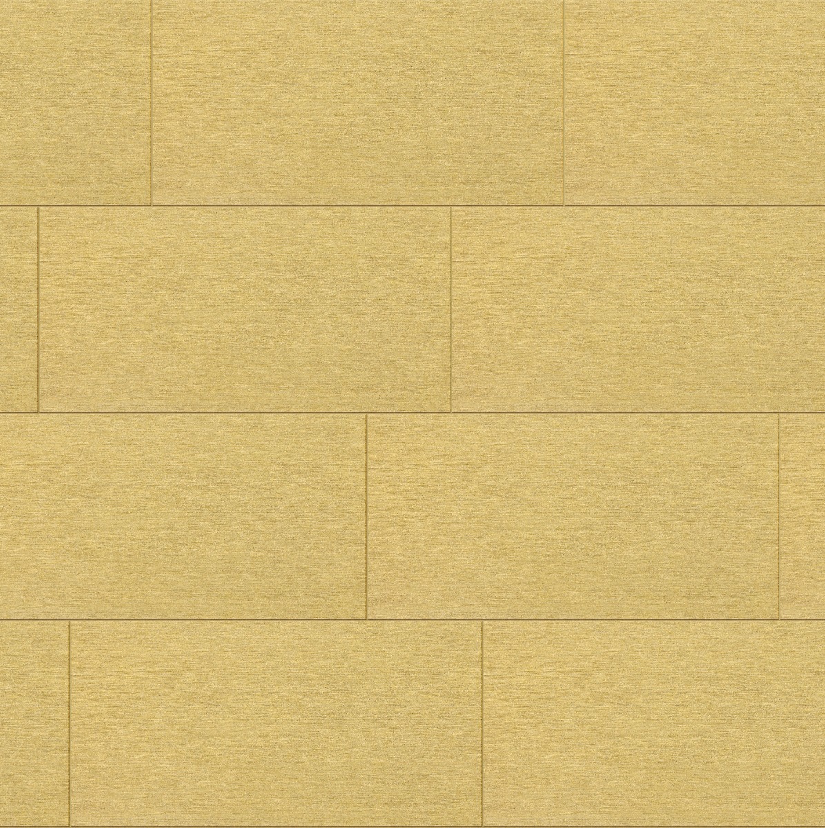 Seamless amber-colored rectangular tile planks with a matte brushed surface arranged horizontally for wall use