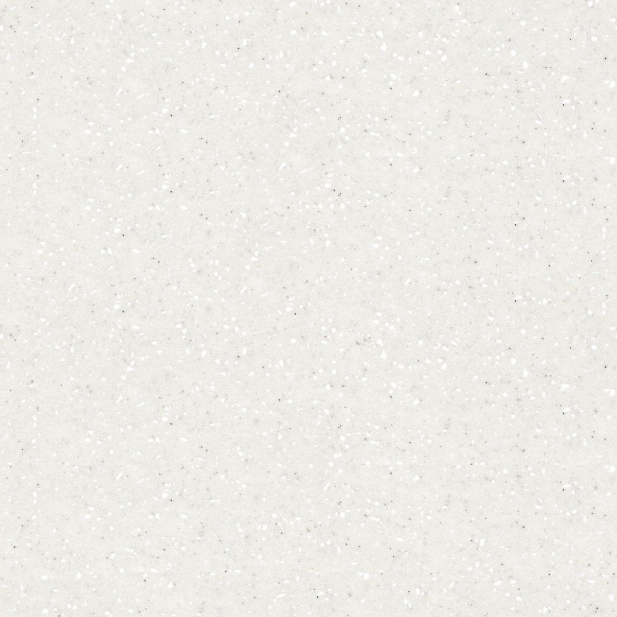 Light grey quartz surface with subtle speckles, seamless pattern, suitable for countertops and vanities.