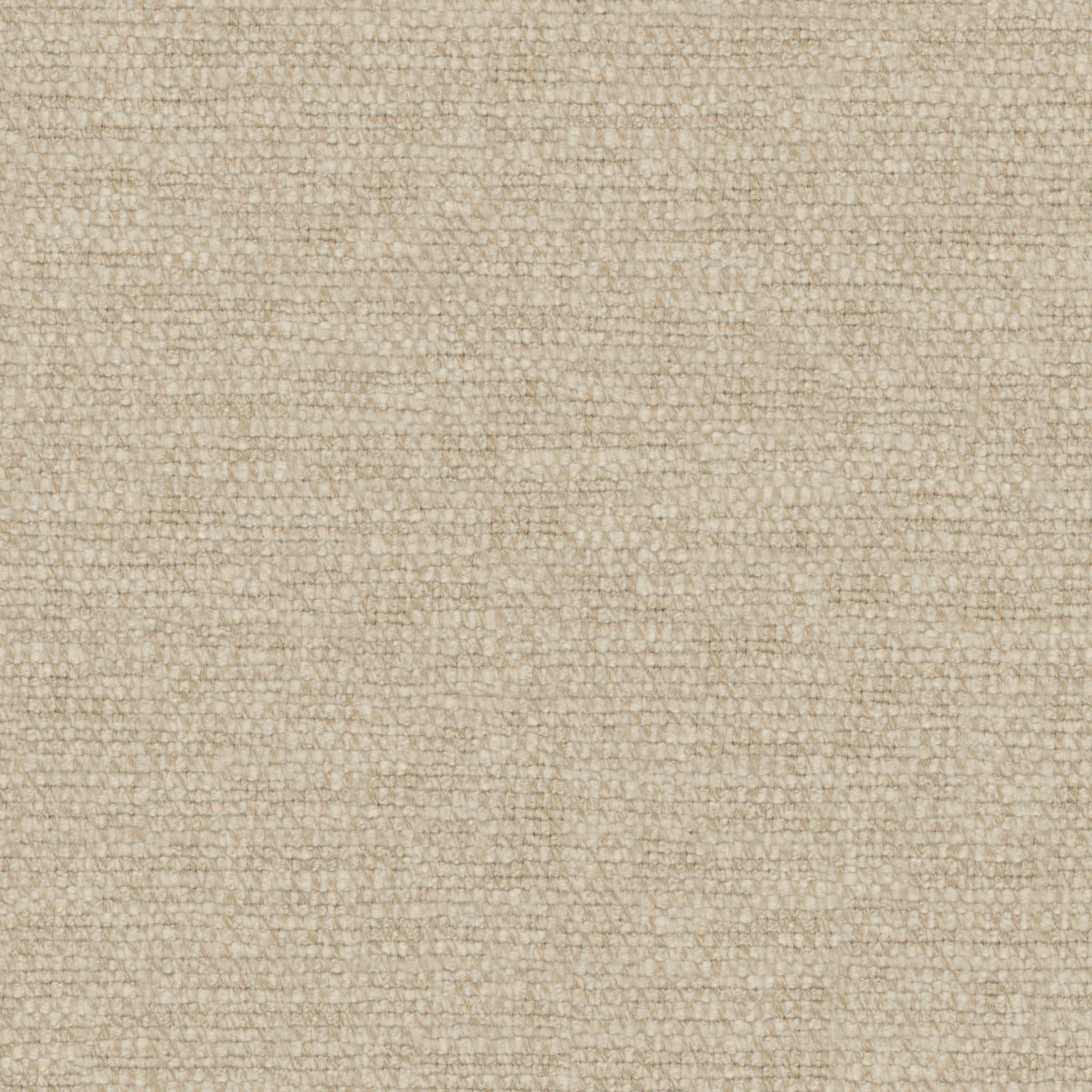 close-up of beige woven upholstery fabric with a subtle grid pattern and looped texture