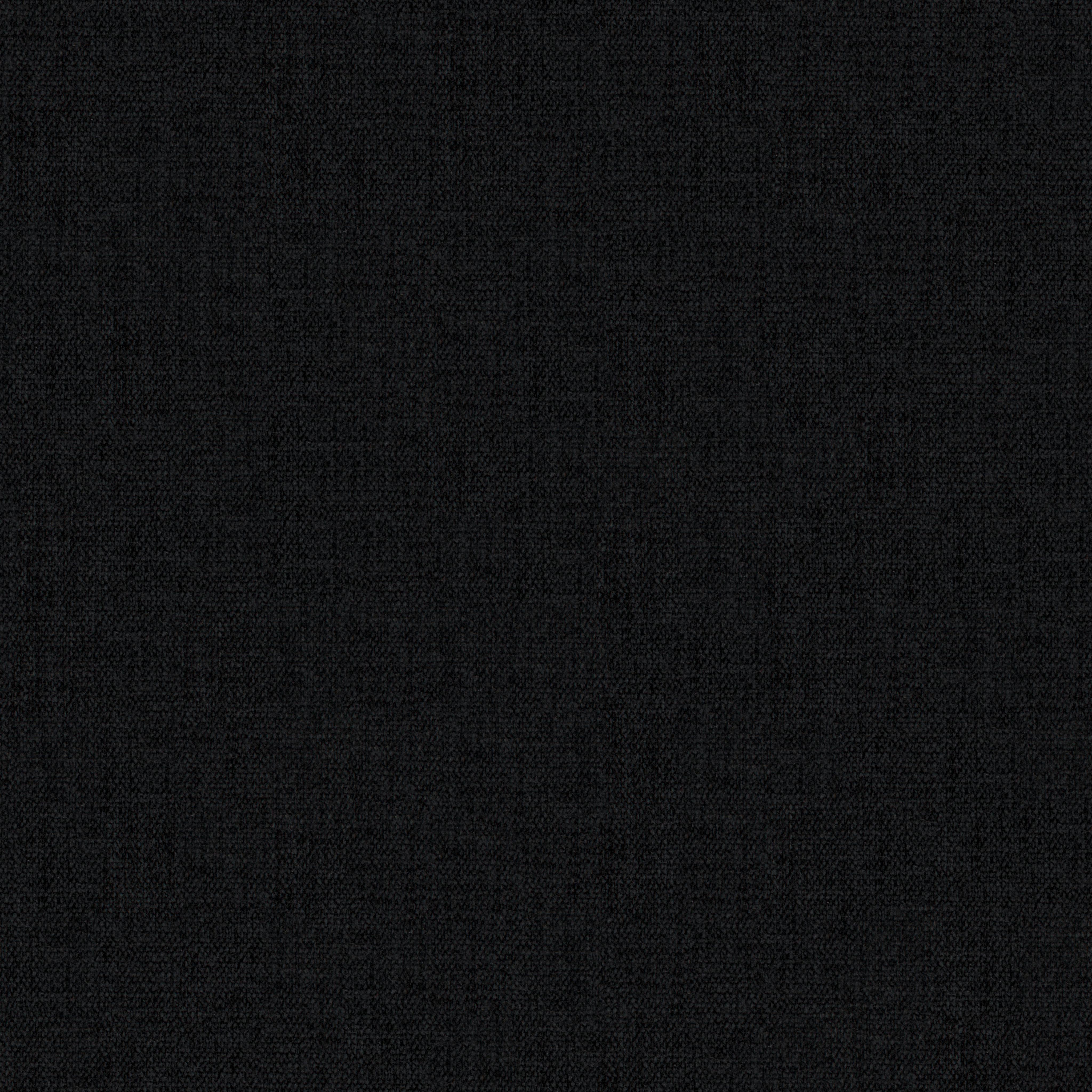 Seamless black woven upholstery fabric texture with fine tight weave pattern