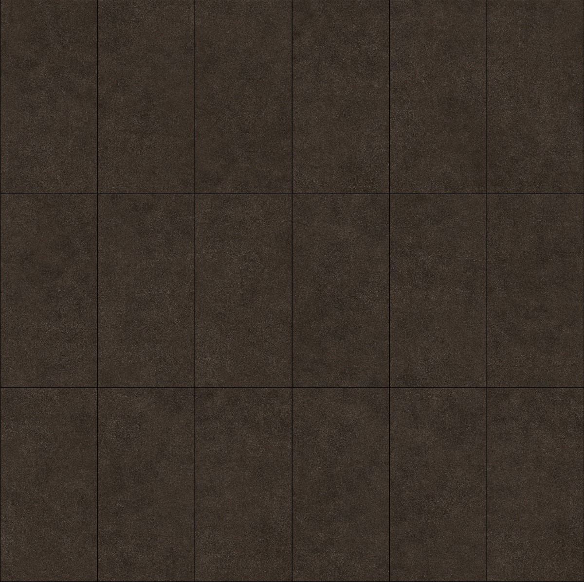 dark brown matte ceramic floor tiles arranged in a grid pattern with thin grout lines