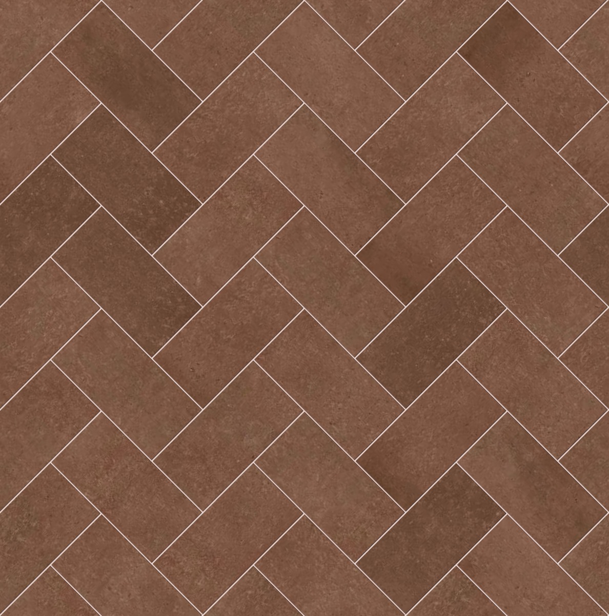 mocha brown ceramic tiles arranged in a seamless herringbone pattern for flooring