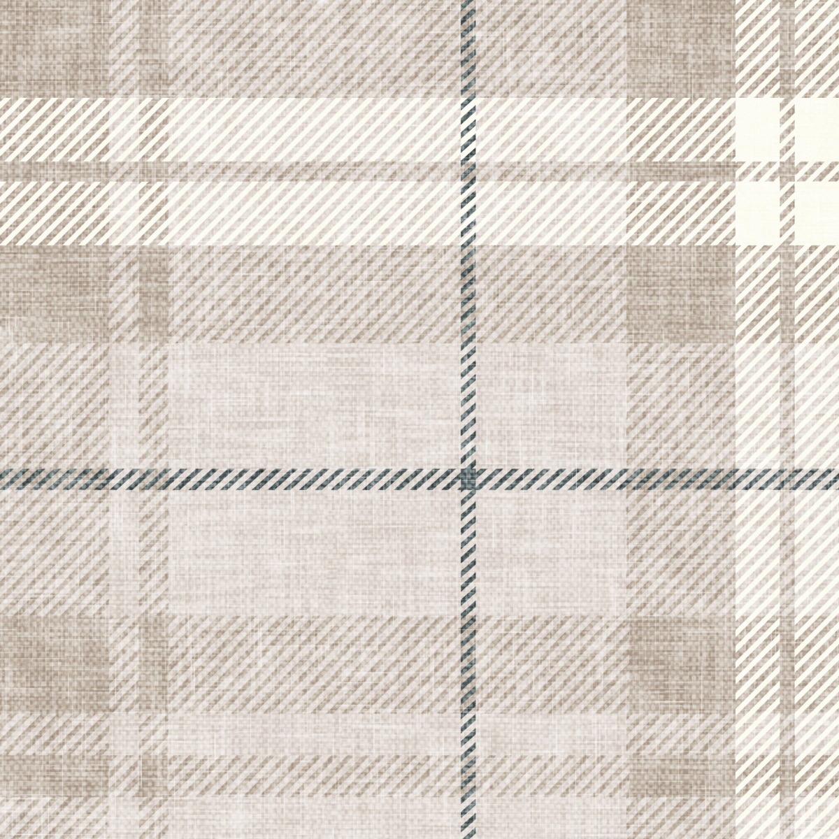 neutral beige plaid fabric with diagonal stripes and textured woven pattern for upholstery or curtains