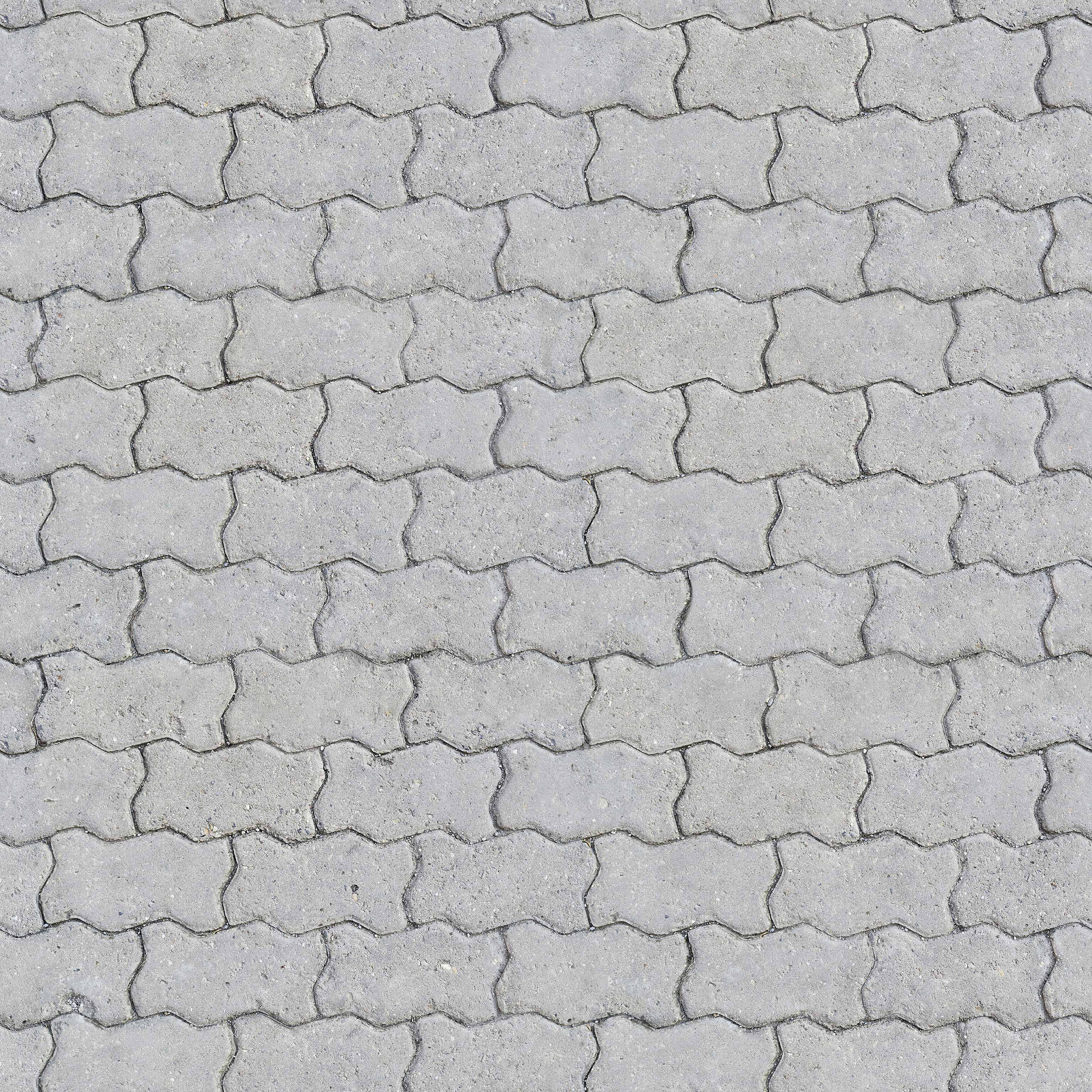 Interlocking Concrete Pavers Texture Seamless