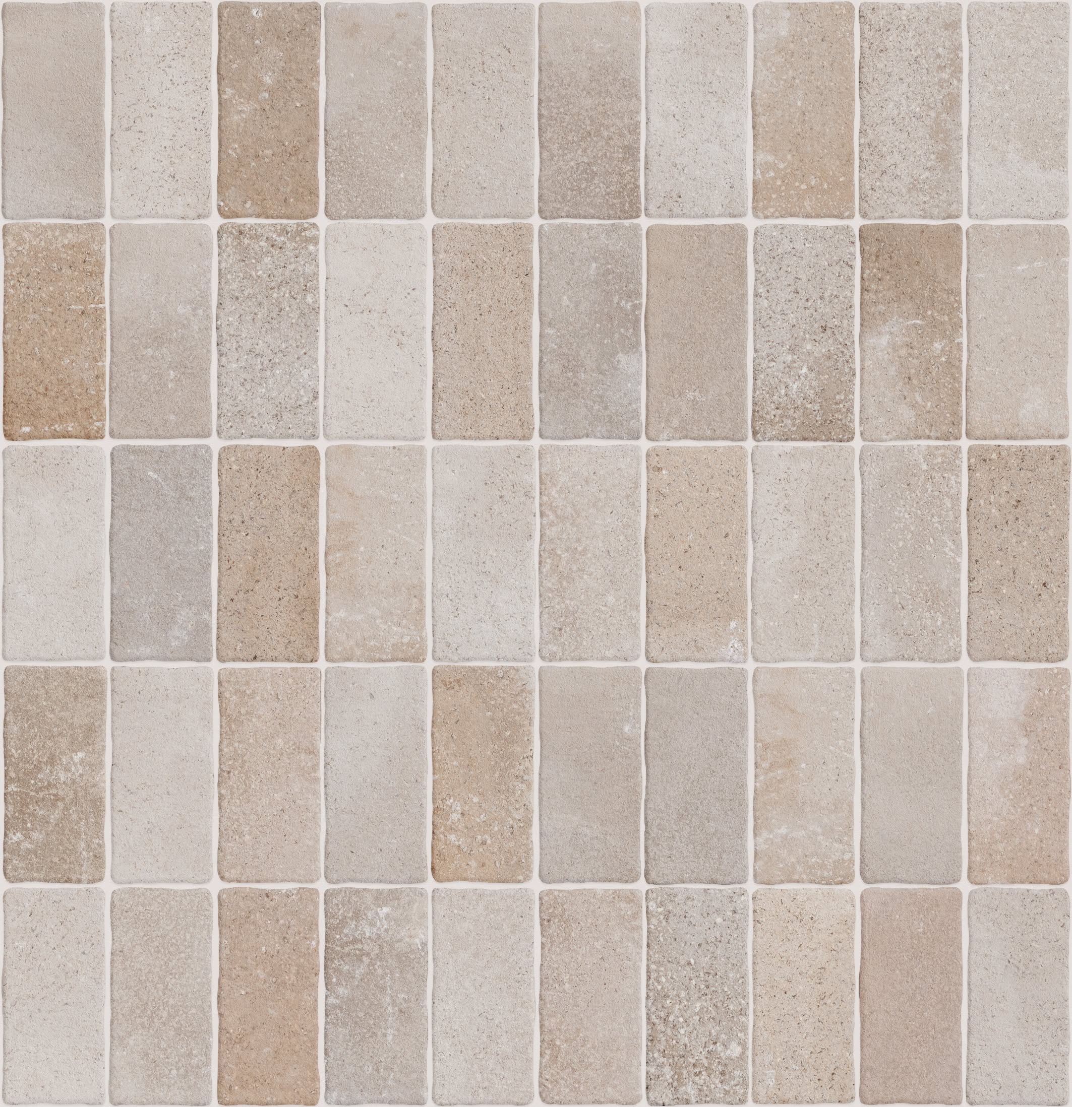 Seamless beige travertine stone tiles with natural texture and subtle color variations, ideal for flooring and wall surfaces.