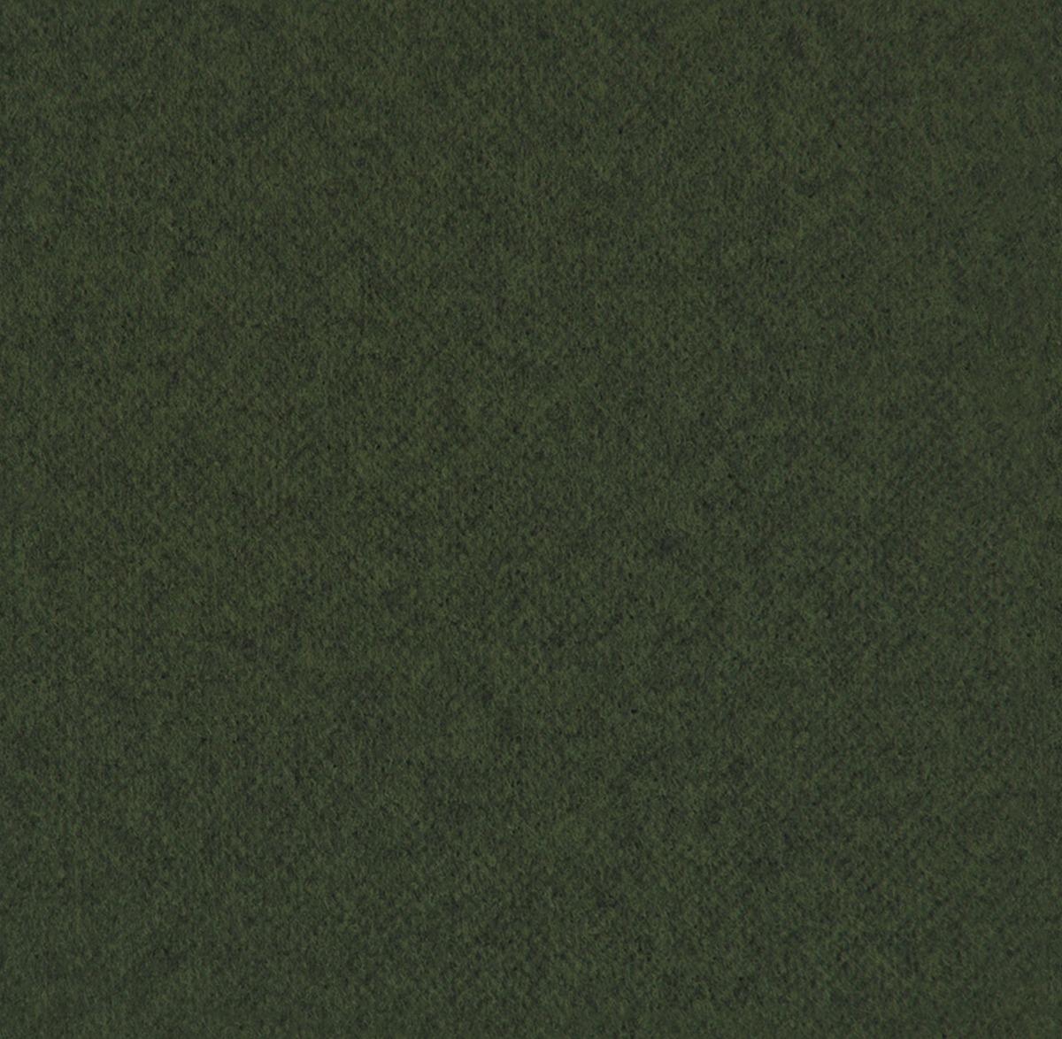 Seamless dark green acoustic felt tile texture with soft, fibrous surface for wall sound absorption panels