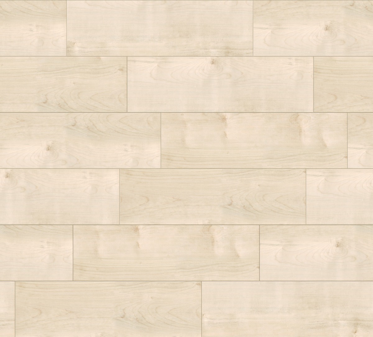 Light-colored sycamore wood planks arranged in a staggered pattern, smooth surface, suitable for flooring and interior use.