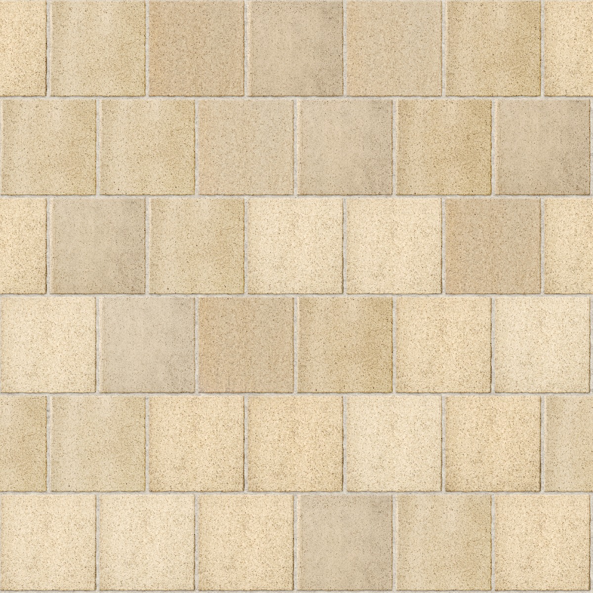 Cream-colored ceramic tiles with a speckled glaze pattern, arranged in a grid, ideal for wall or floor use.