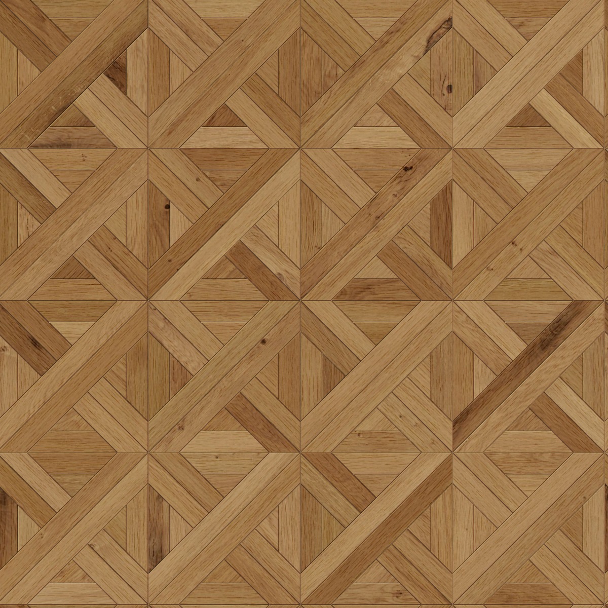 Oak wood parquet flooring with a herringbone pattern in warm natural tones, suitable for elegant interior floors.
