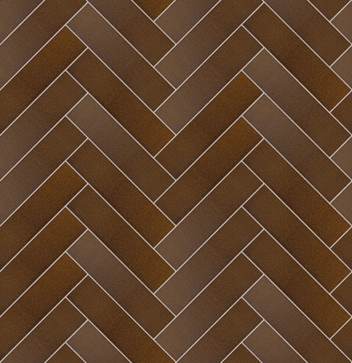 Amber-colored herringbone wood flooring with textured surface, suitable for interior spaces.