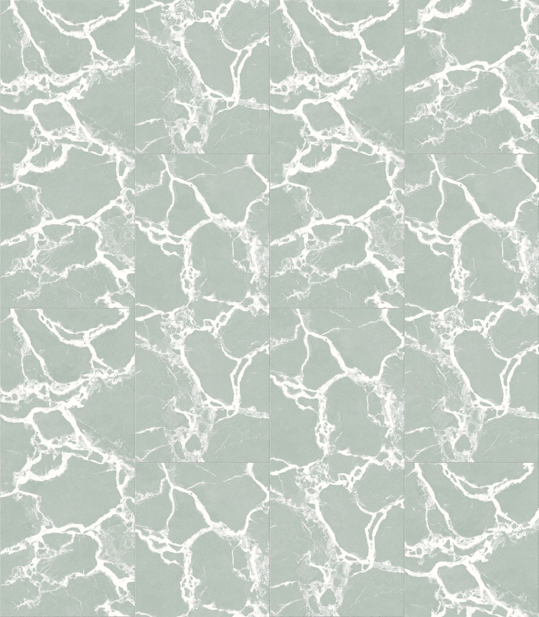 Seamless green marble tile pattern with white veining for walls or floors