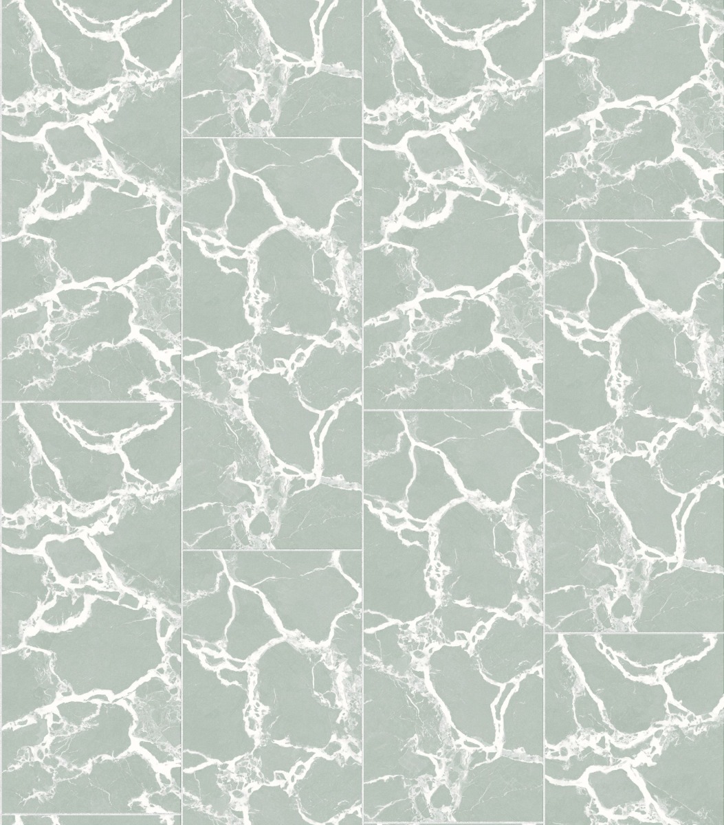 Light green marble tile with white veining, seamless pattern for flooring or wall use.