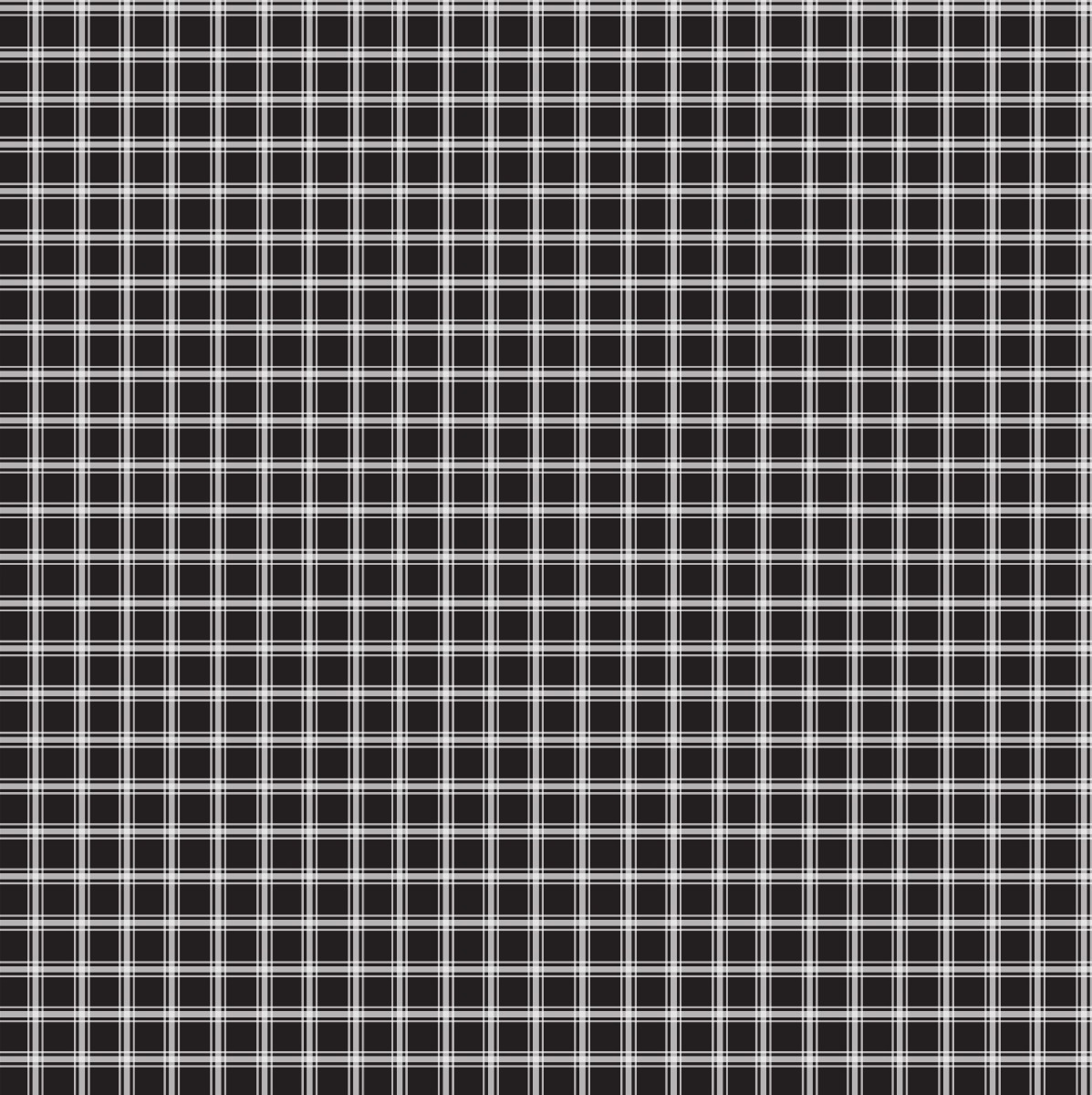 black and white plaid wallpaper with thin intersecting lines forming a grid pattern for wall decoration