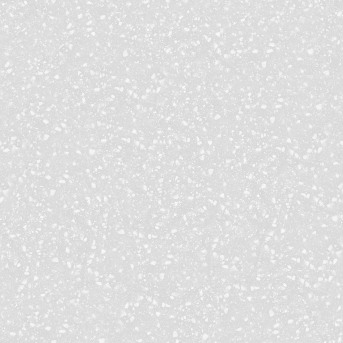 Light grey terrazzo surface with small white aggregate chips in a smooth, polished finish for flooring or walls