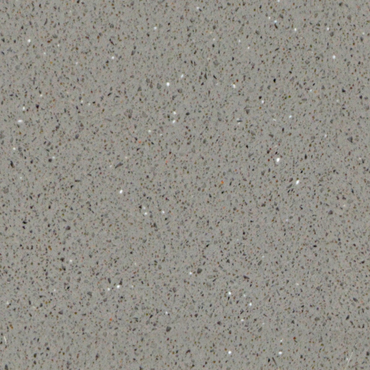 Light grey terrazzo surface with small multicolored stone chips scattered evenly for flooring or wall use