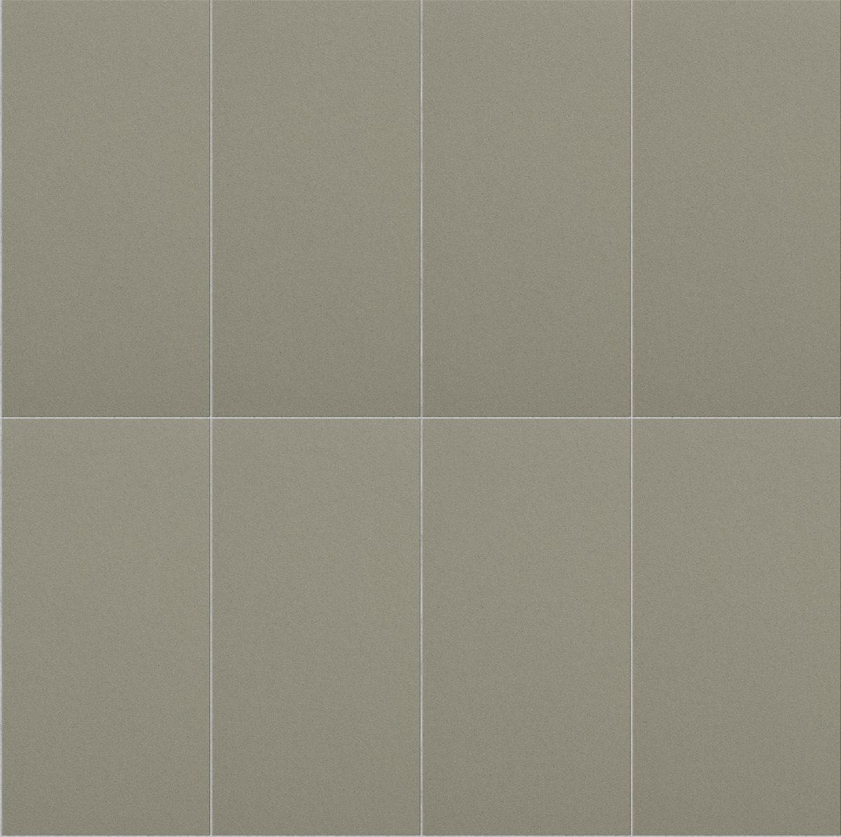 Light gray ceramic tiles with a matte finish and subtle speckled pattern, ideal for flooring and wall surfaces.