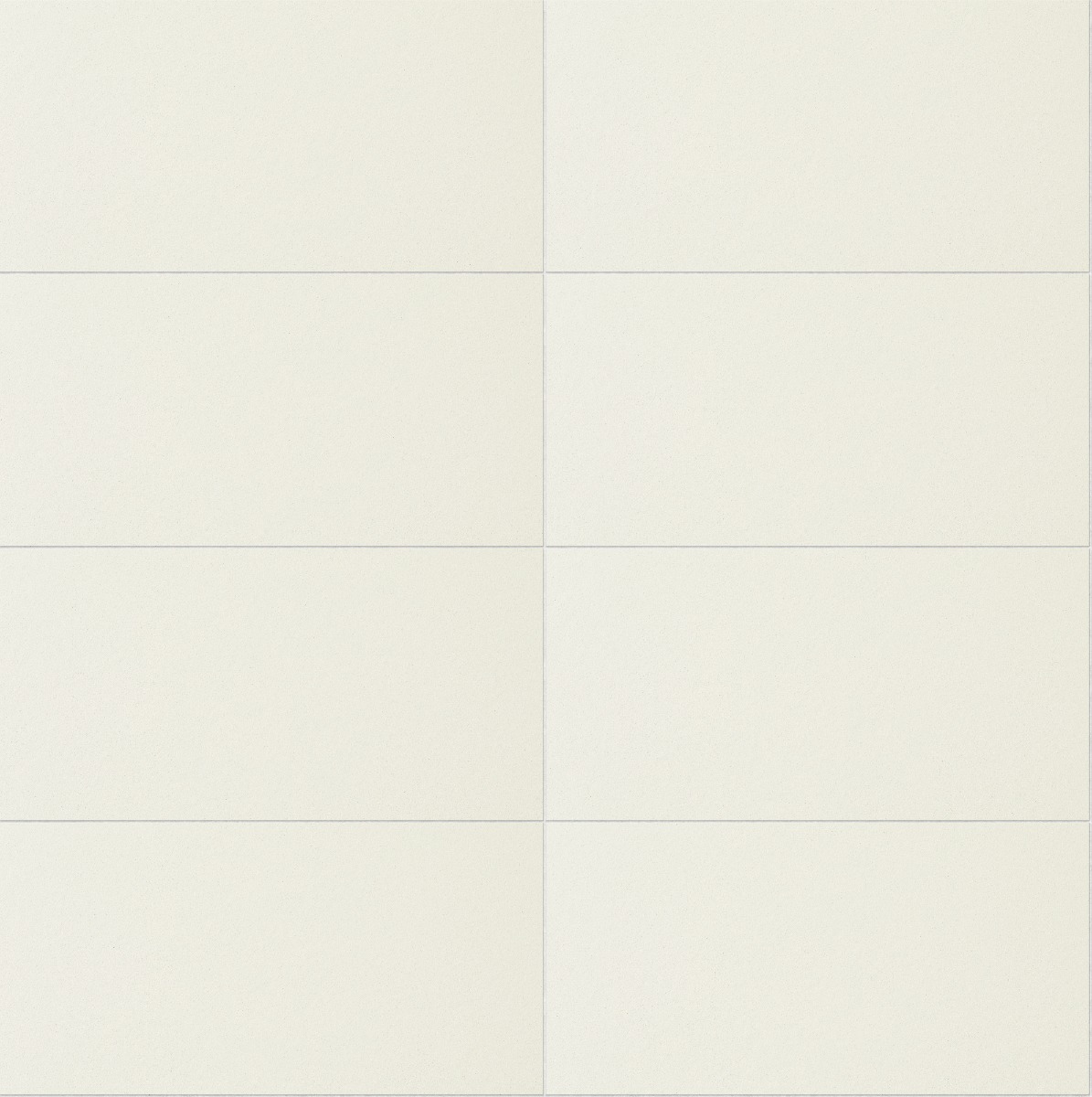 Smooth white matt ceramic tiles arranged in a grid pattern with thin grout lines for wall use