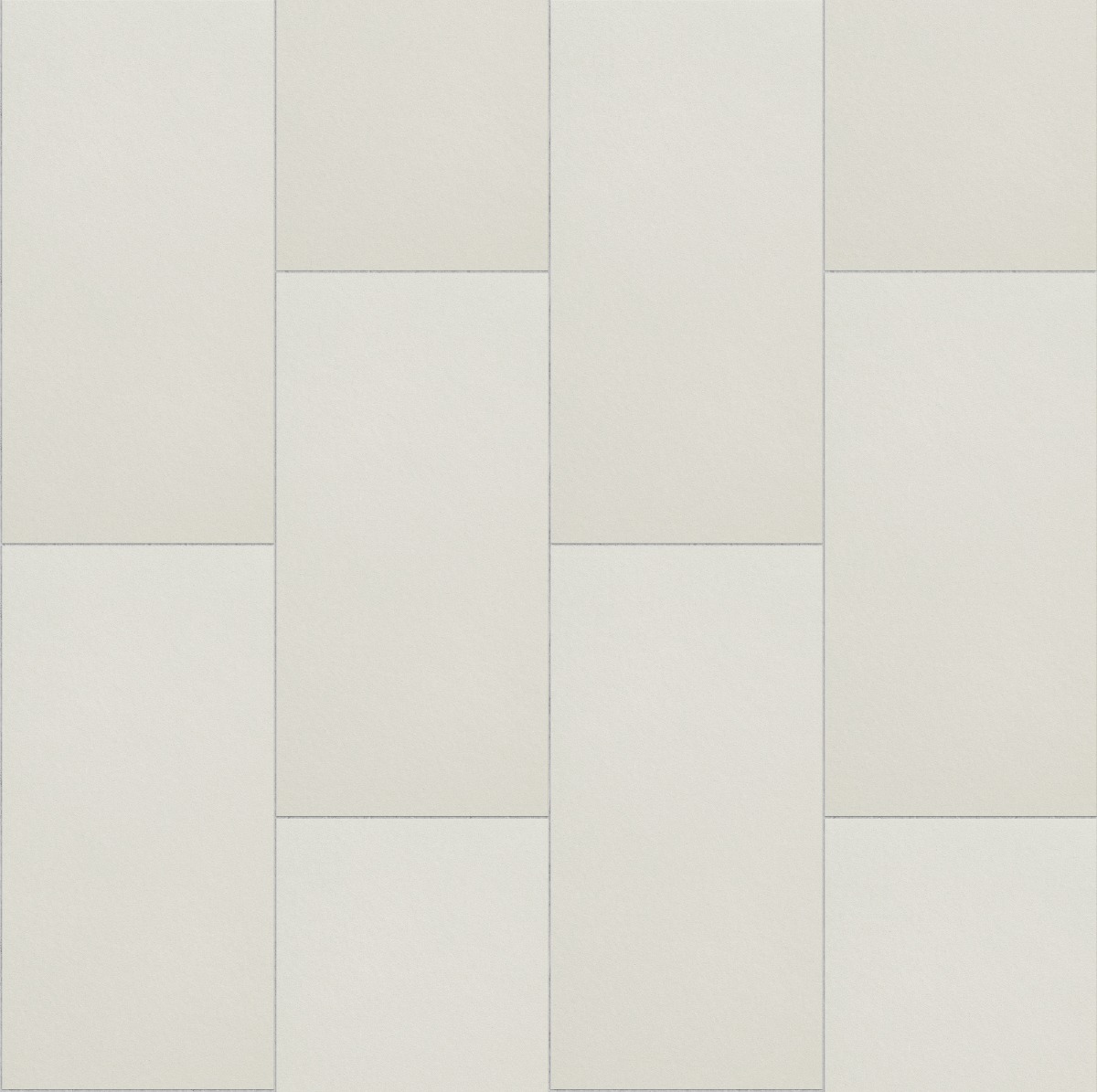 Ivory matte ceramic tiles arranged in a stretcher bond pattern for wall use