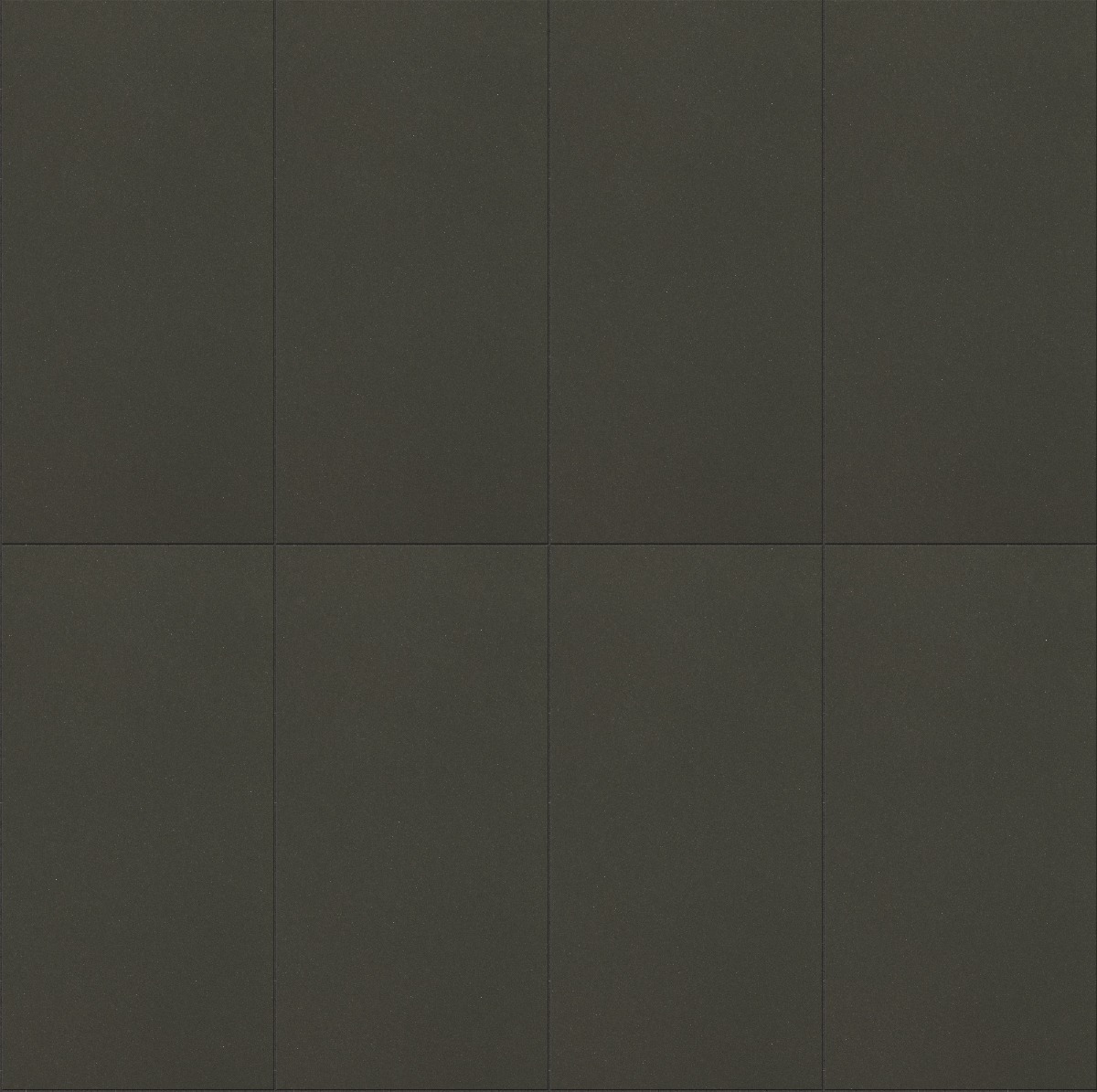 matte anthracite ceramic floor tiles arranged in a grid pattern with smooth surface