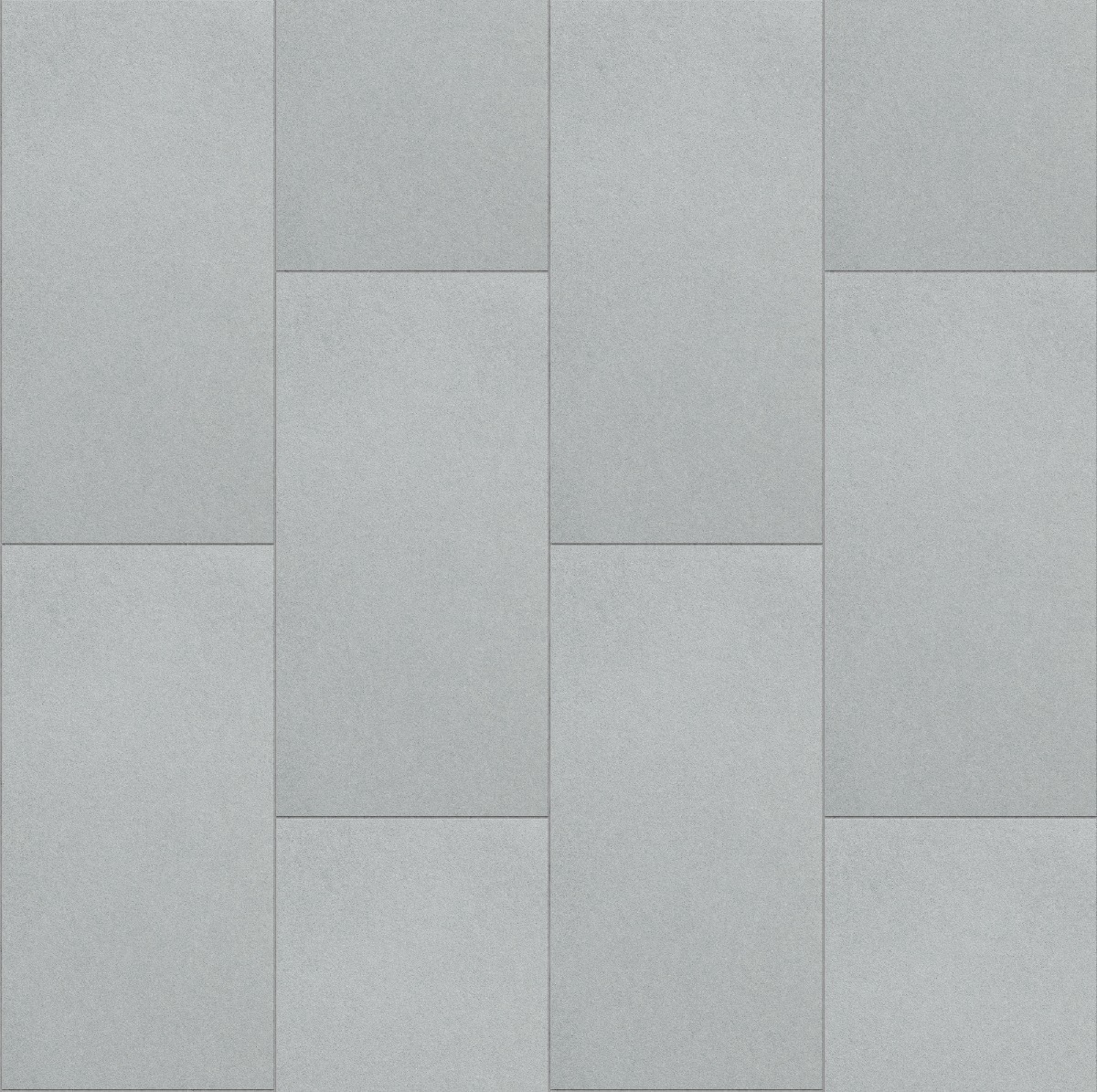 Light gray concrete tiles with a smooth surface, suitable for flooring and wall use in modern spaces.