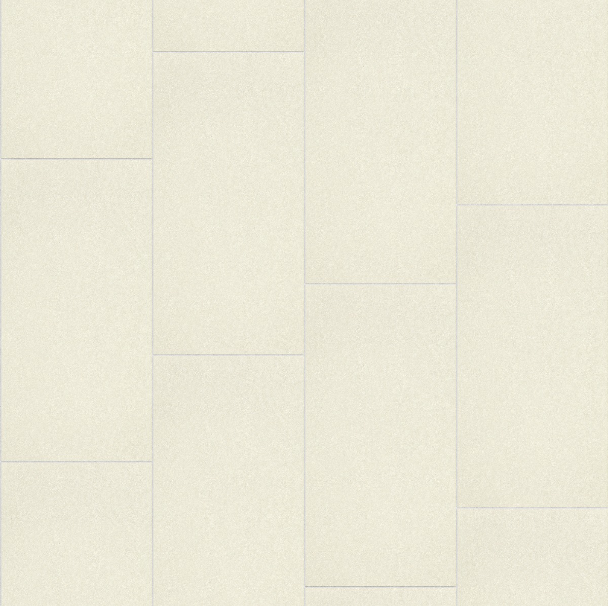 Ivory matte ceramic tile planks arranged in a staggered pattern with fine grout lines and subtle surface texture