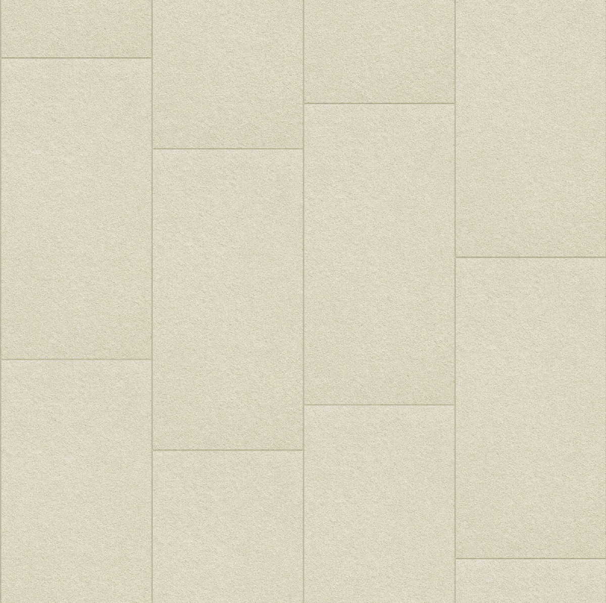 beige rough concrete plates arranged in a staggered pattern with a coarse sand-like surface