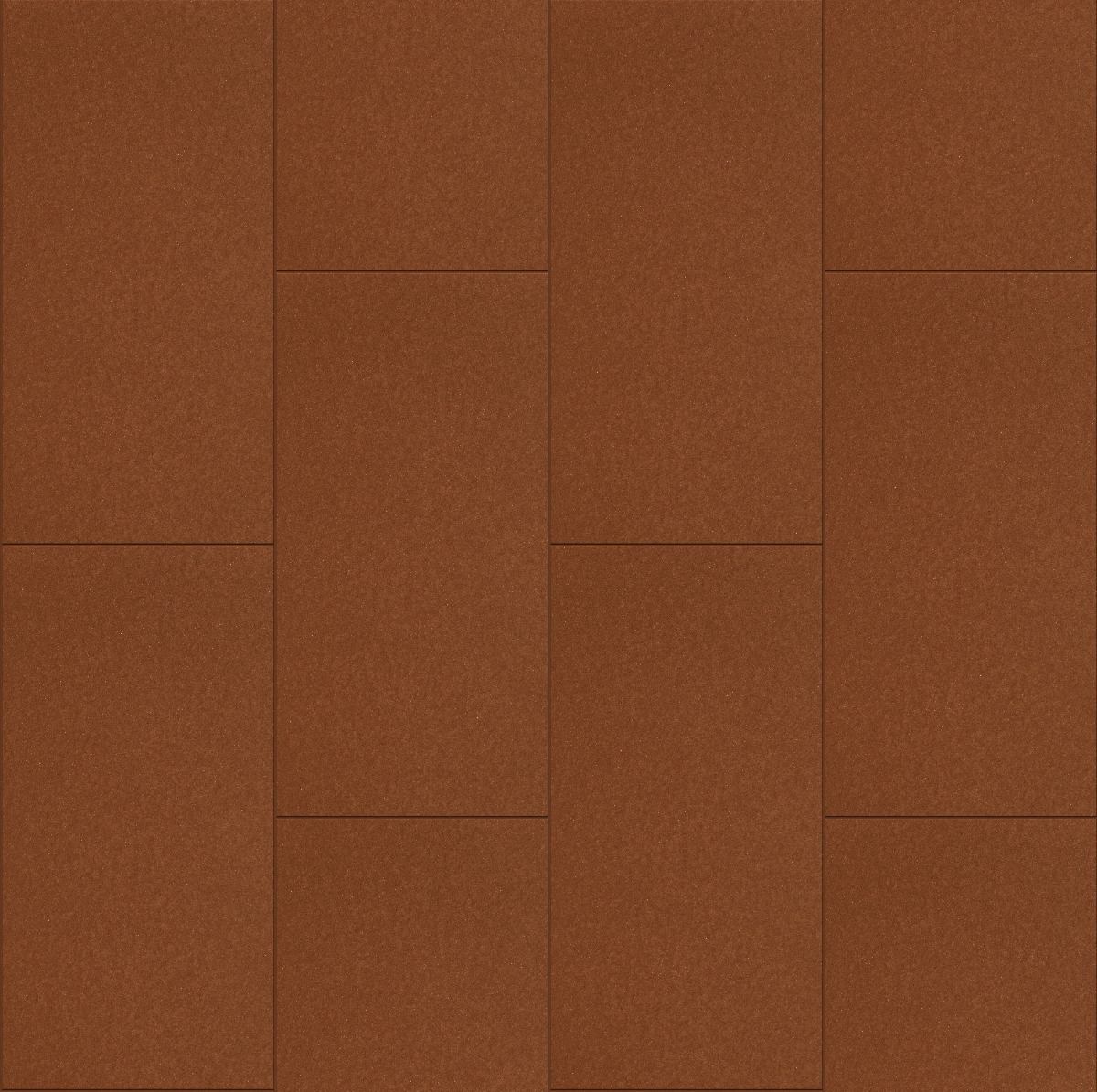 coral red fired clay brick wall in stretcher bond pattern with smooth matte finish
