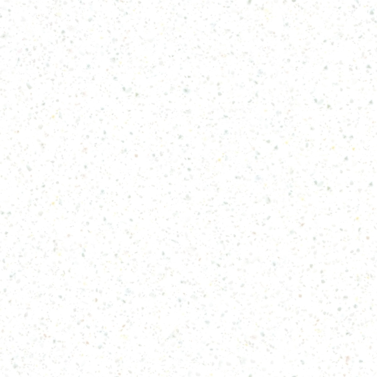 Seamless white quartz surface with multicolored speckles, ideal for countertops and walls, with a polished finish.
