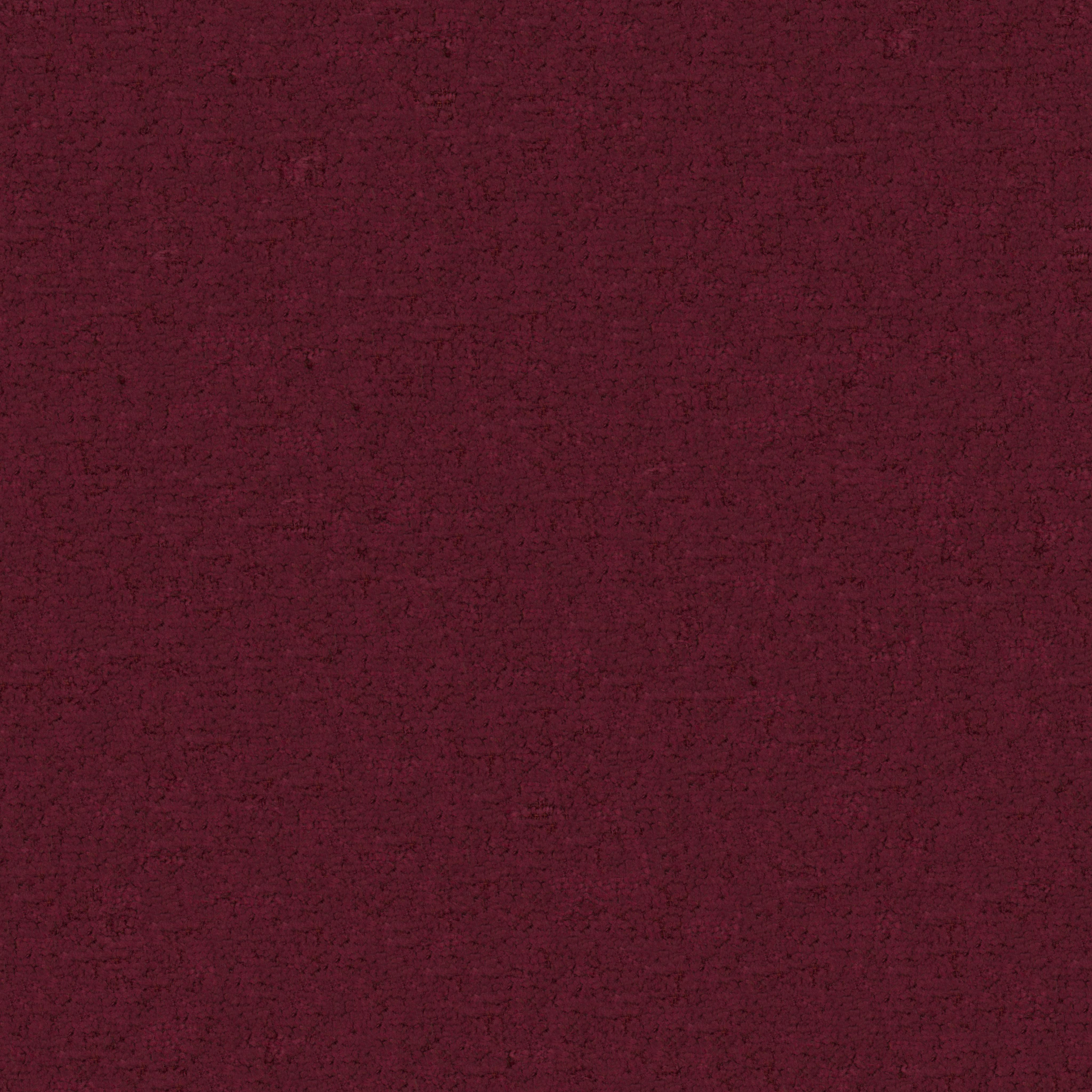 burgundy plush upholstery fabric with soft dense pile and uniform mottled texture