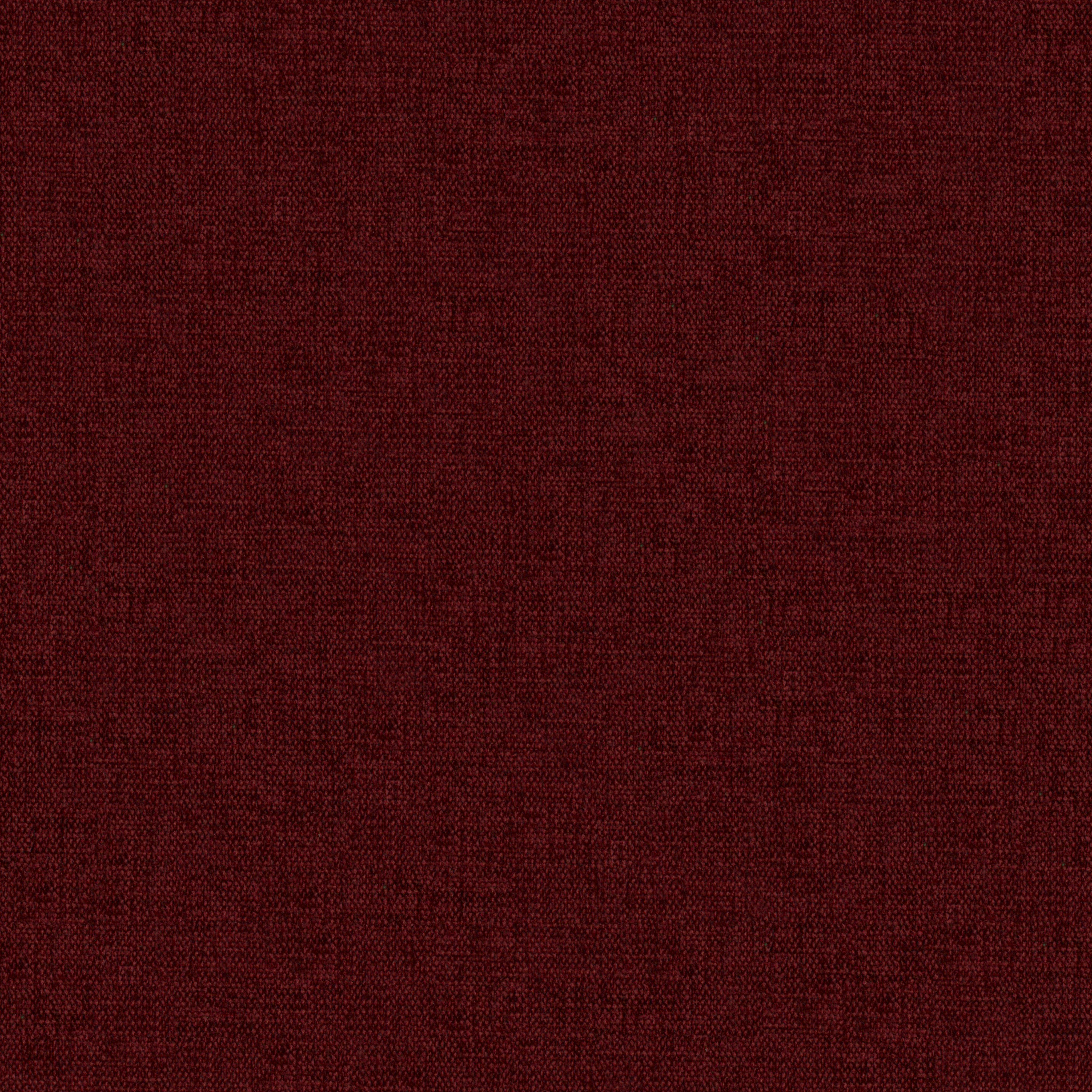 Seamless dark red woven upholstery fabric with fine texture and matte finish