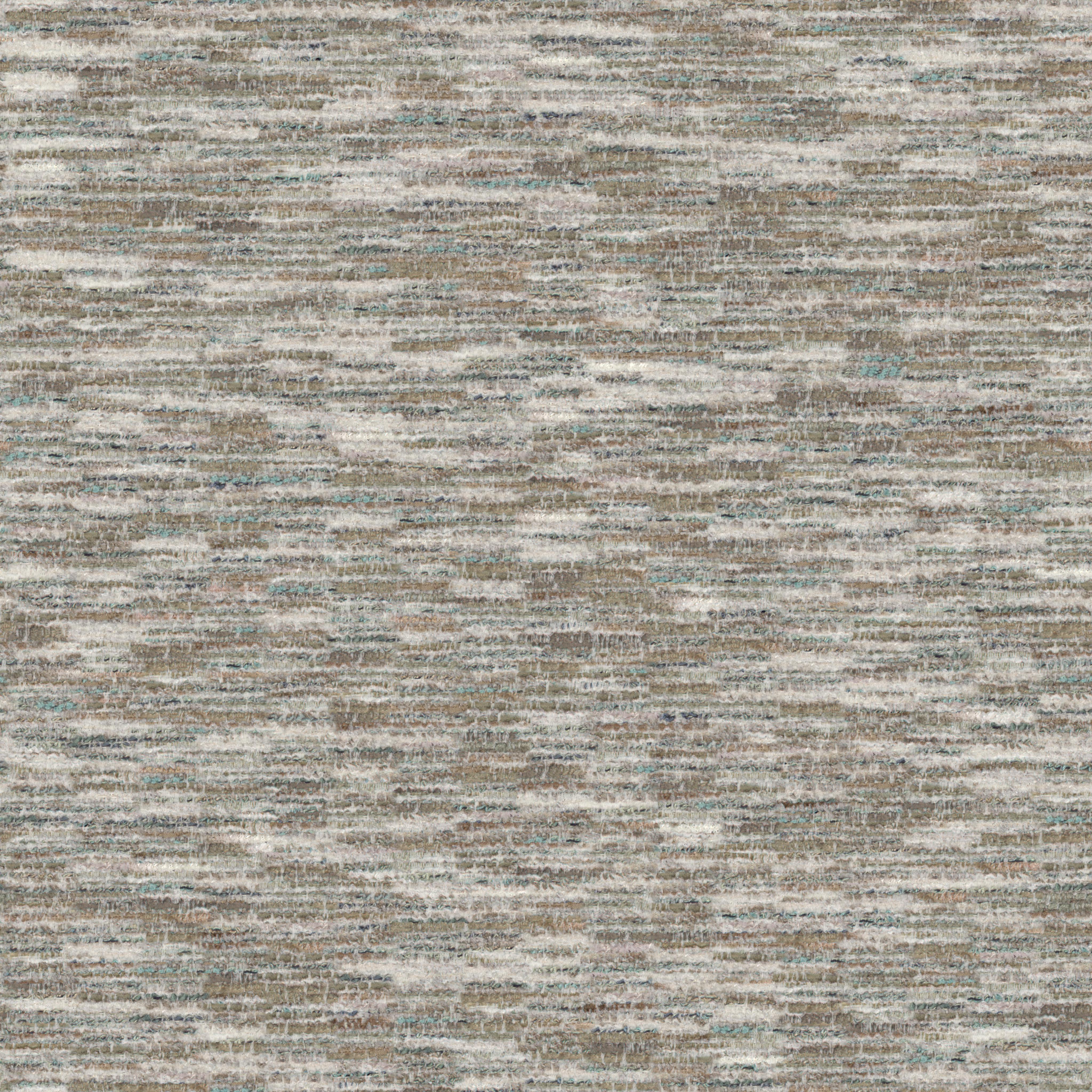 woven upholstery fabric with neutral beige, gray, and blue tones in an organic pattern