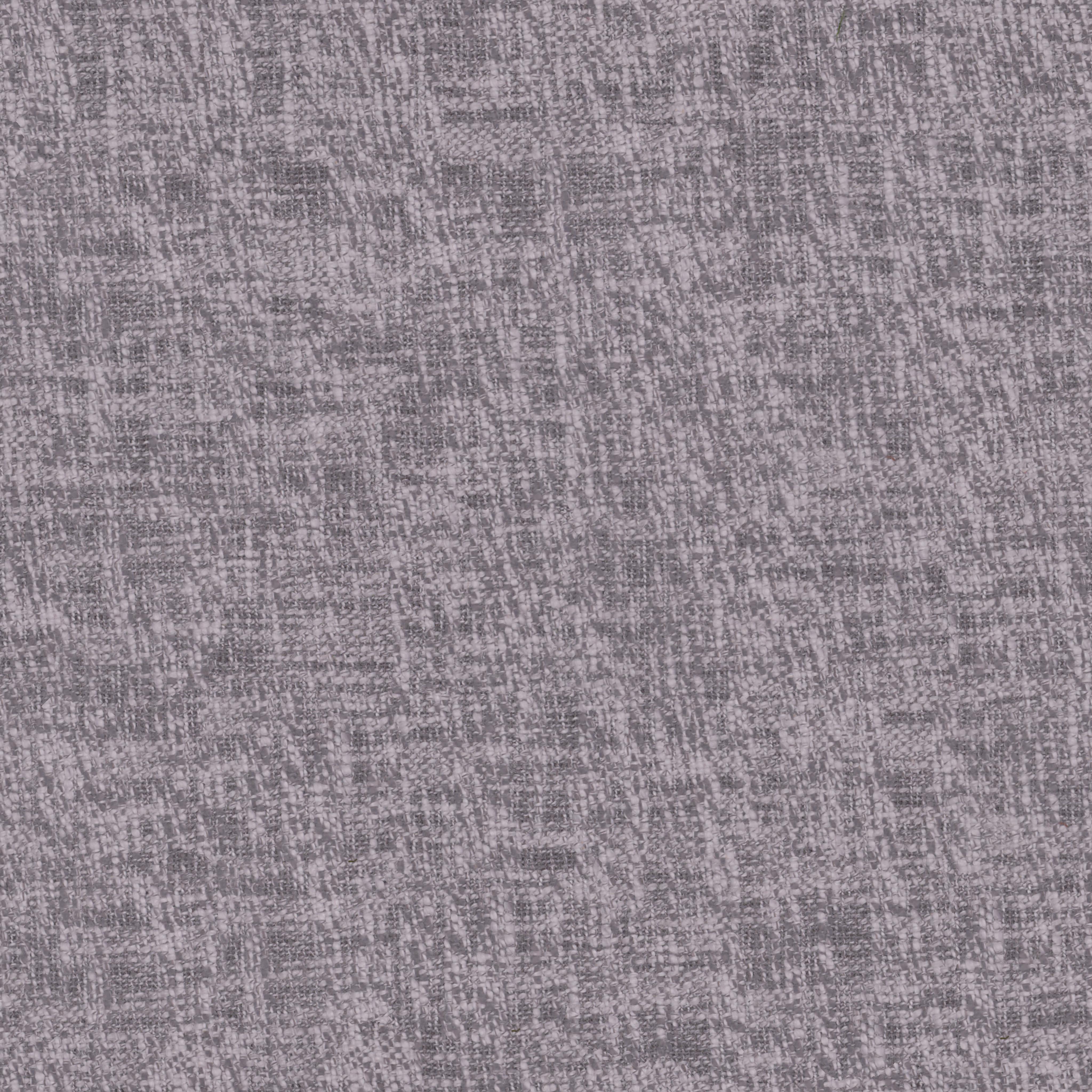 Close-up of grey woven upholstery fabric with textured irregular weave pattern