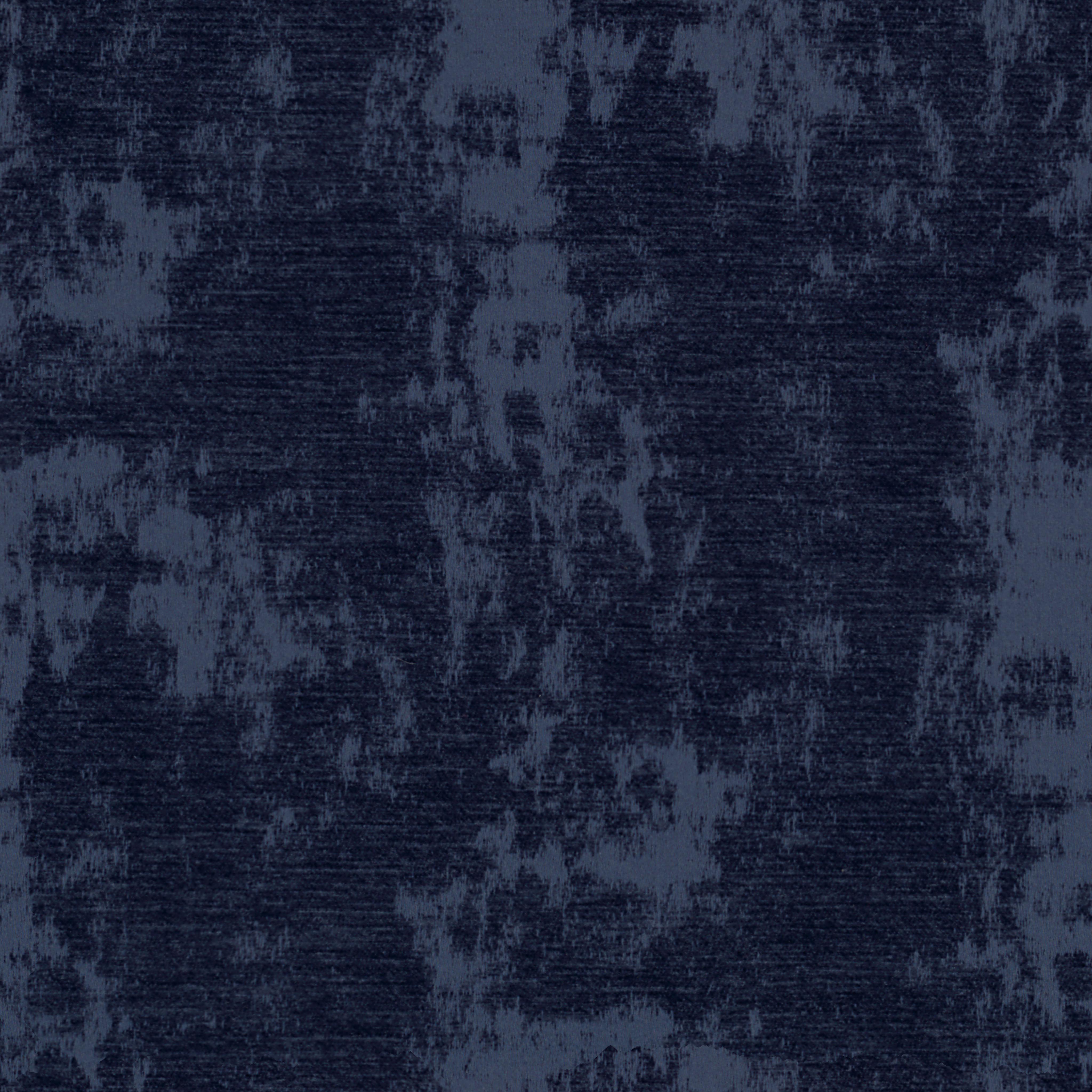 dark blue distressed upholstery fabric with irregular worn patches and subtle horizontal texture