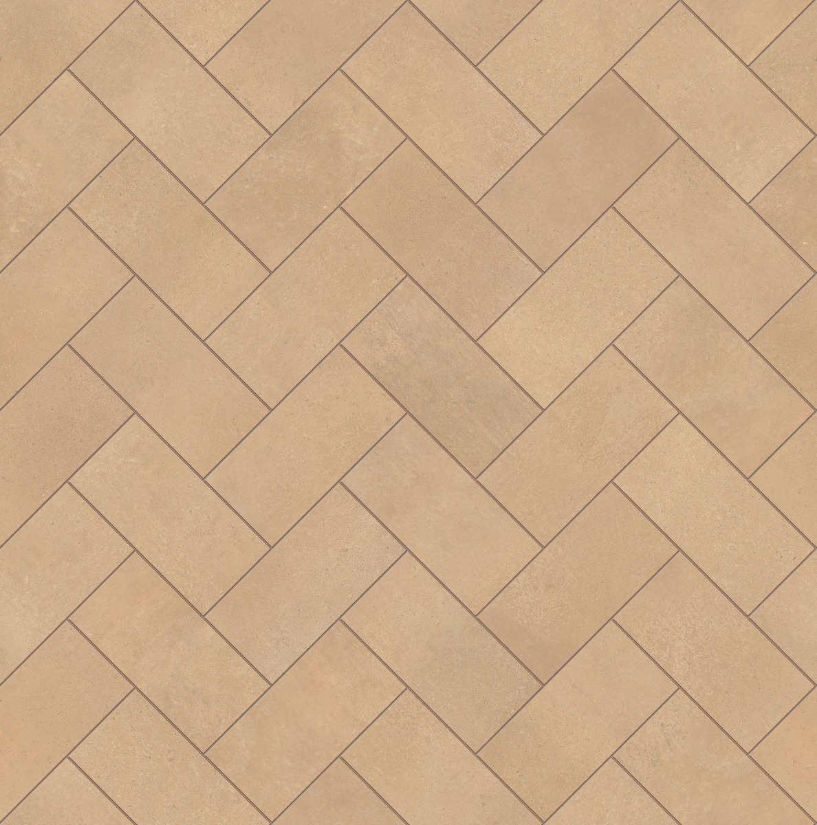Blush-colored herringbone parquet flooring with a subtle wood grain pattern, suitable for interior spaces.
