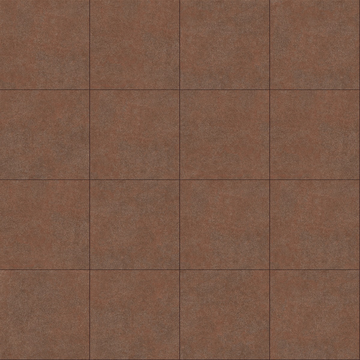 matte mocha brown ceramic tiles with fine grain texture arranged in a square grid pattern for flooring