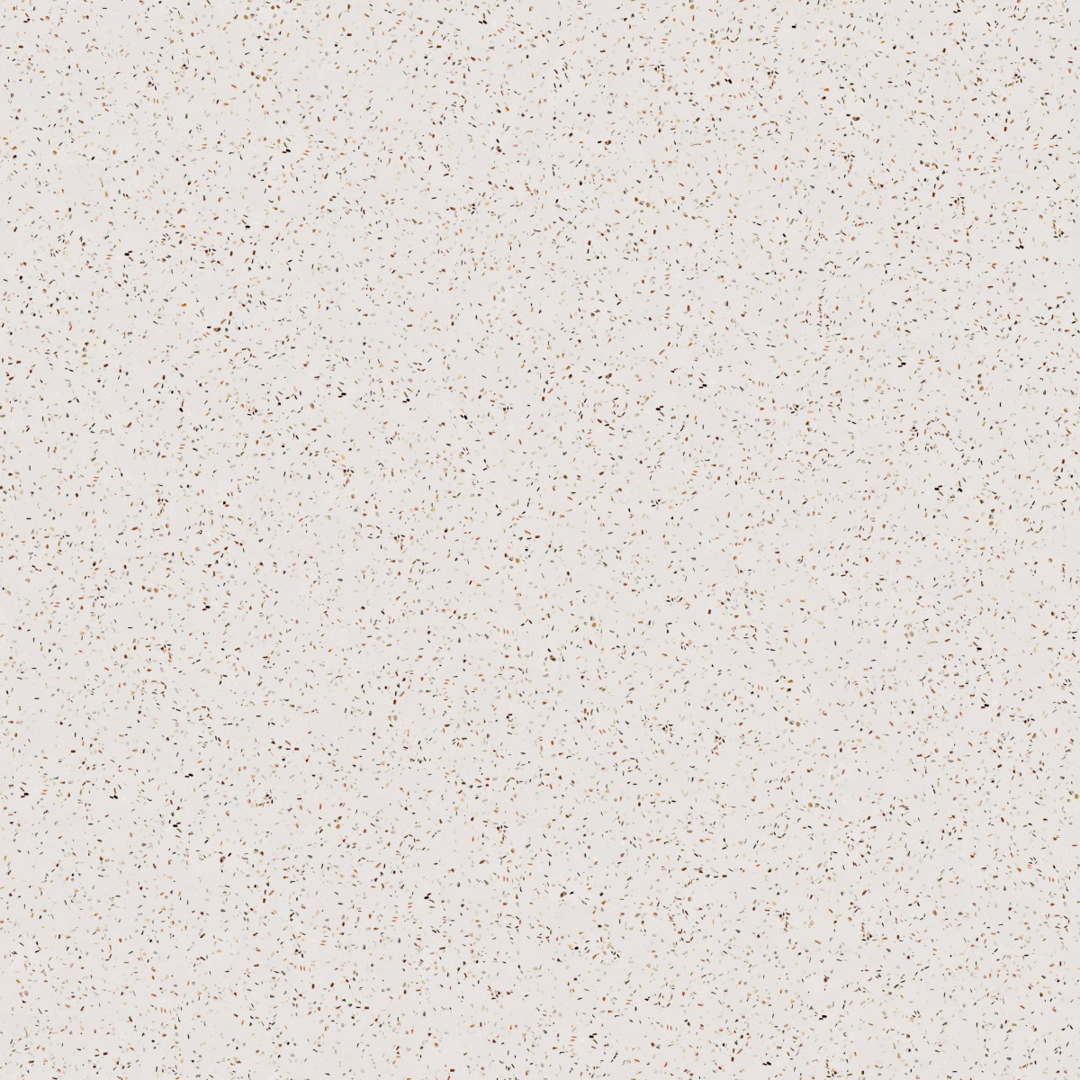 white terrazzo surface with small brown and beige chips in a speckled pattern for flooring