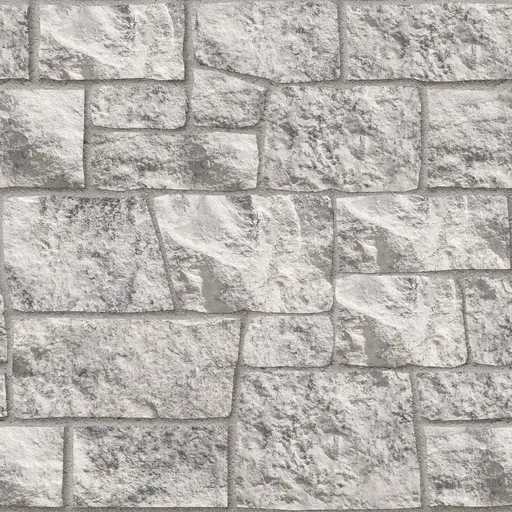 rough light grey limestone blocks arranged in irregular rectangular pattern for wall cladding