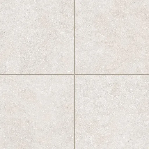 Seamless cream-colored ceramic tiles with subtle texture, suitable for indoor flooring and wall applications.