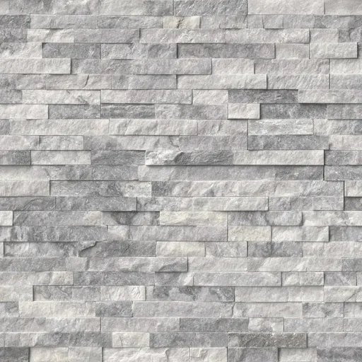 Grey Stacked Stone Wall Cladding