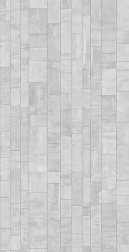 Light grey concrete ashlar wall with rectangular blocks in staggered pattern and subtle surface texture