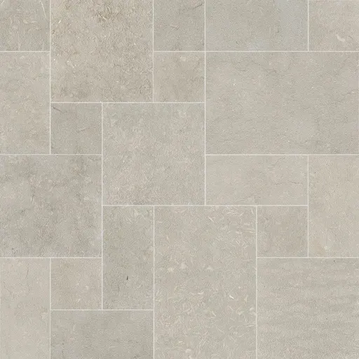 Light beige limestone tiles with a natural textured surface, suitable for flooring and wall use, seamless and tileable.