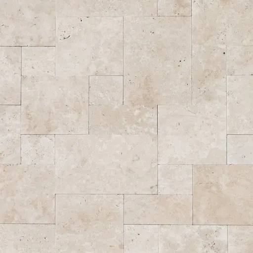 Beige limestone tiles with natural texture and subtle color variations, suitable for flooring and wall surfaces.