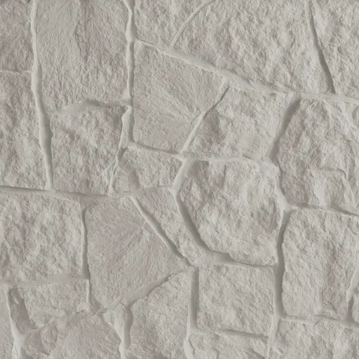 Light beige limestone stone wall with irregular shapes and textured surface, suitable for architectural and decorative use.