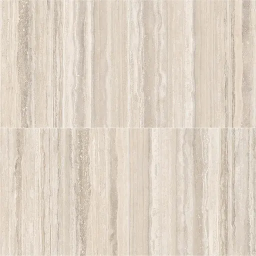 Seamless limestone tile in beige with natural veining, suitable for flooring and wall use.